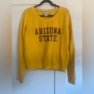 PINK Arizona State crop crewneck